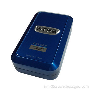 Gift tin box for perfume, with CMYK printing and foam inside,available in various designs,customized